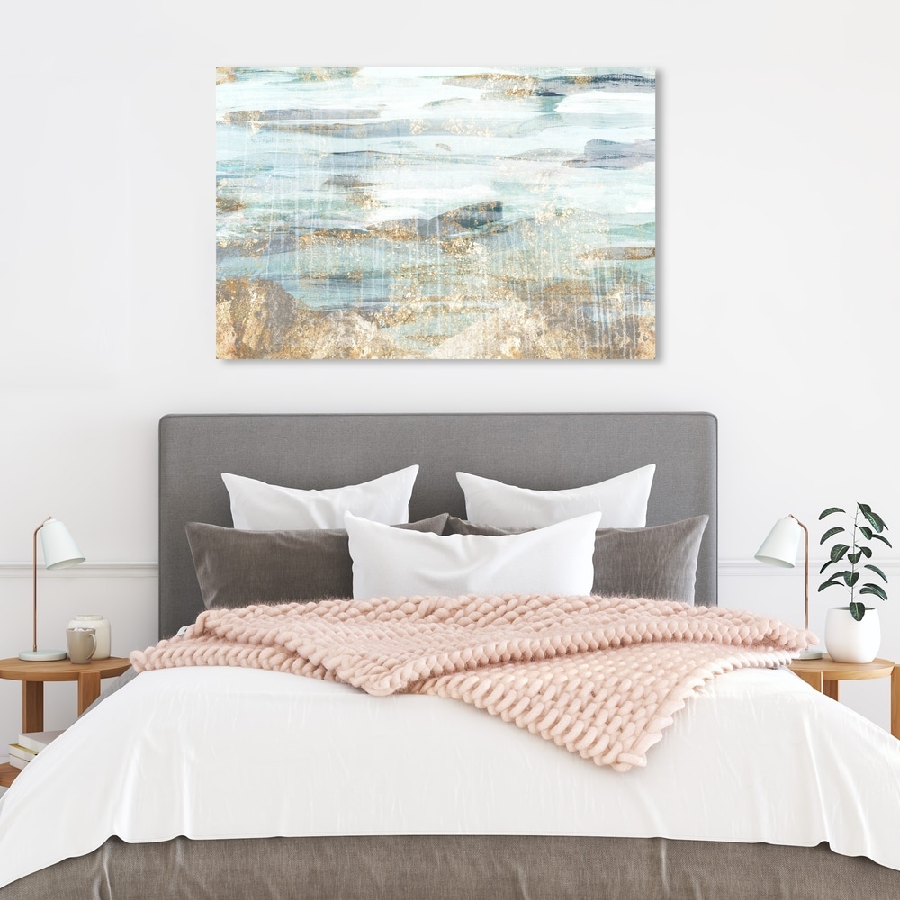 Designart Graphic Retro Compositions II Modern Geometric Canvas Wall Art  - Bed Bath & Beyond - 37758832