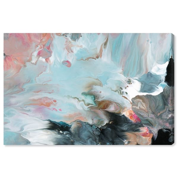 Colourful Pink Blue Modern Abstract Black Framed Wall Art Large Picture Print Colourful Pink Blue Modern Abstract Black Framed Wall Art Large Picture Print