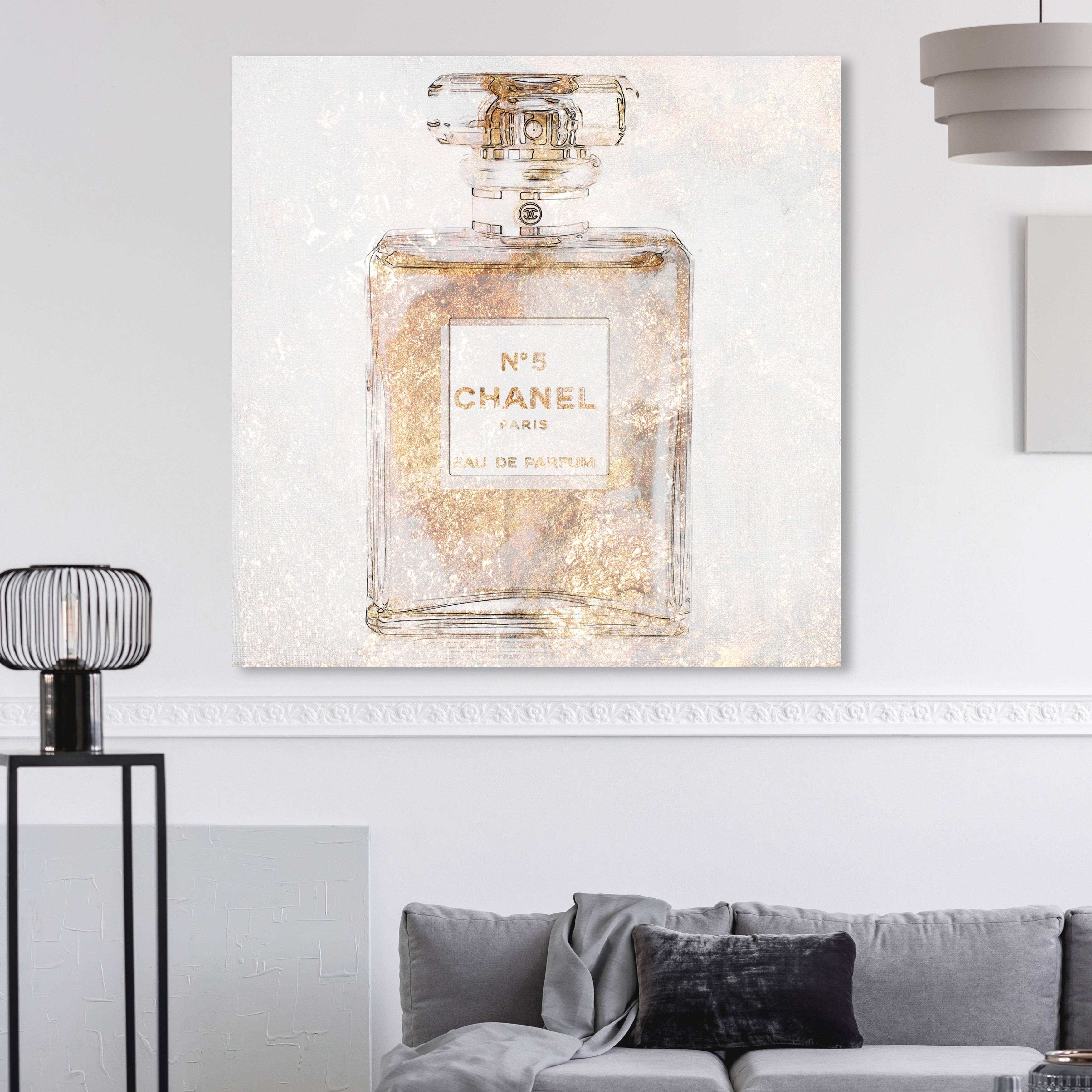 Oliver Gal 'Parfum Glimmer' Fashion and Glam Wall Art Canvas Print