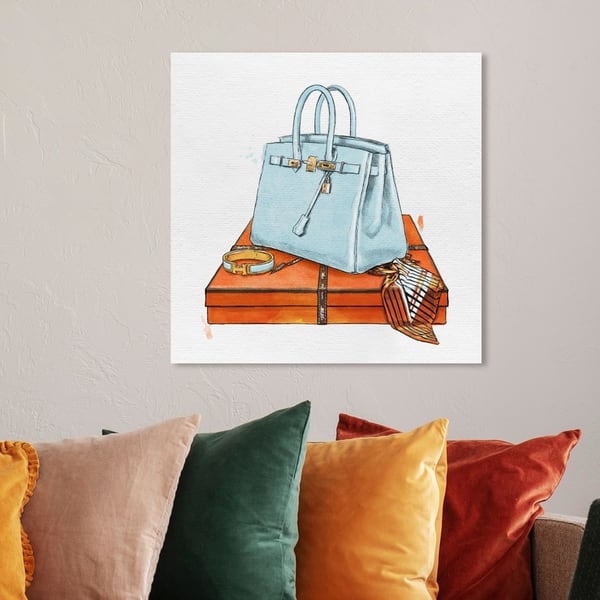 Oliver Gal 'My Bag Collection I' Fashion and Glam Wall Art Canvas Print ...