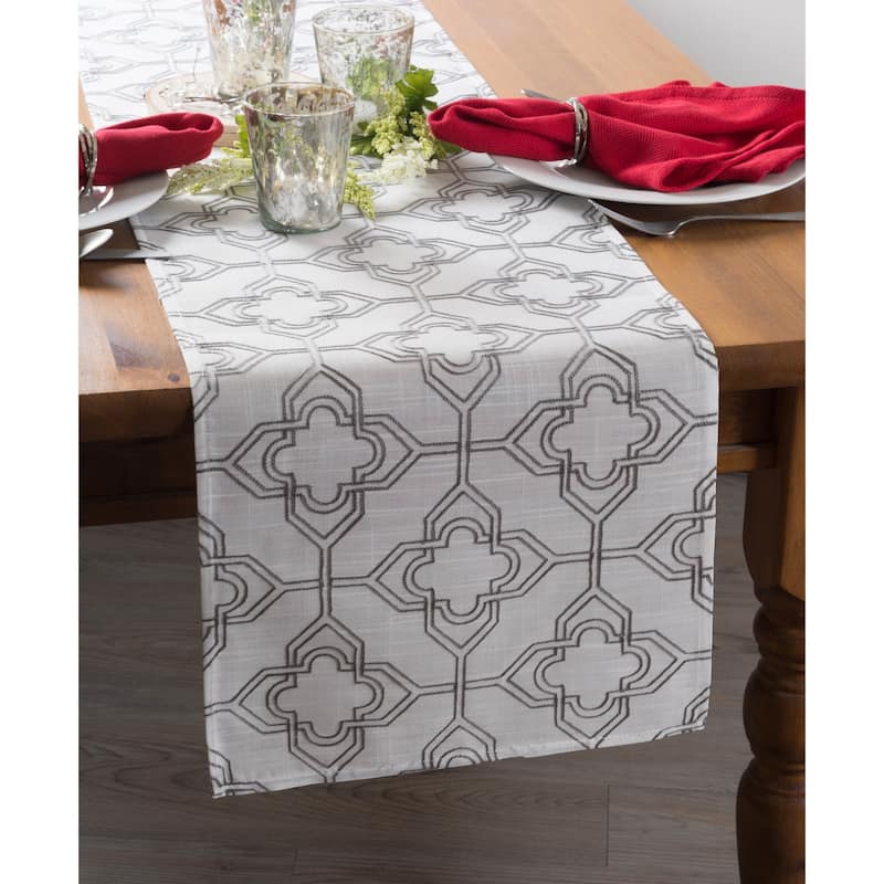 DII Embroidered Table Runner