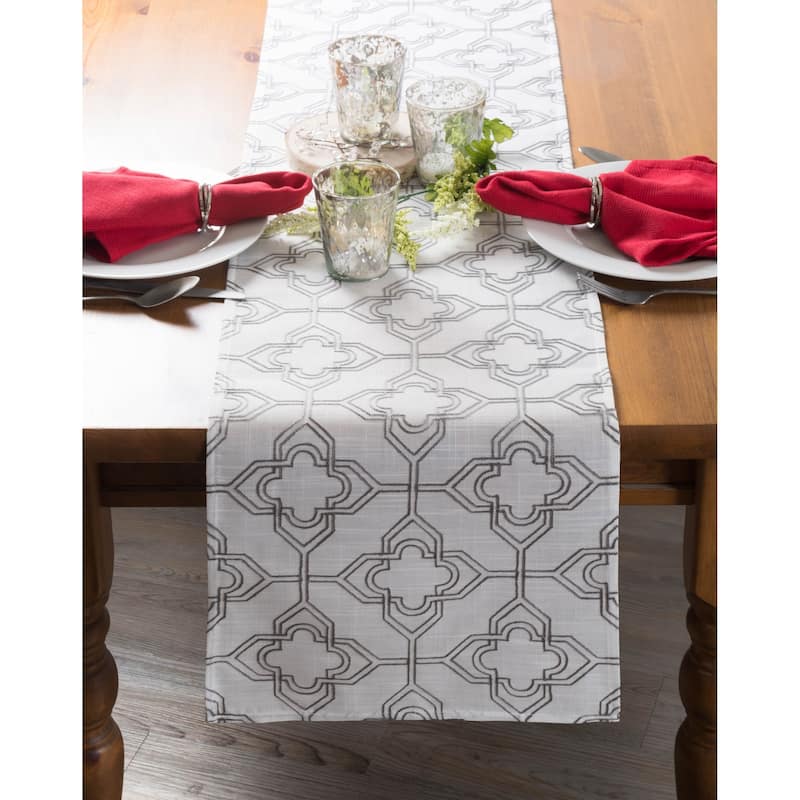 DII Embroidered Table Runner