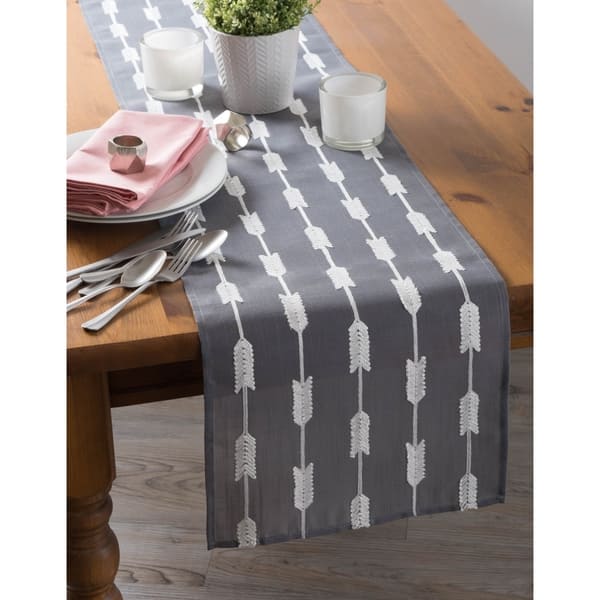 Dii Embroidered Table Runner On Sale Overstock 28370183