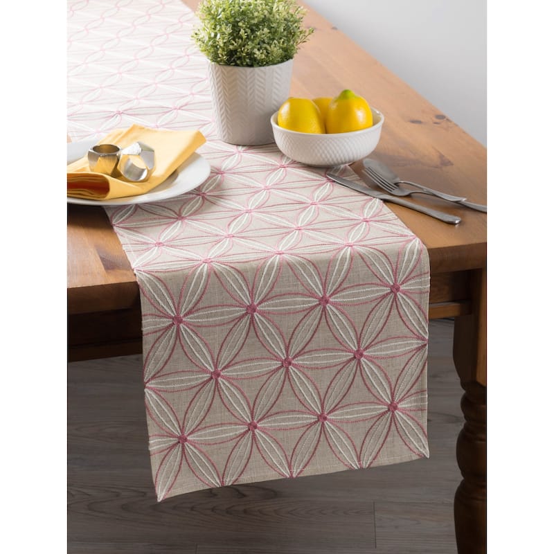 DII Embroidered Table Runner