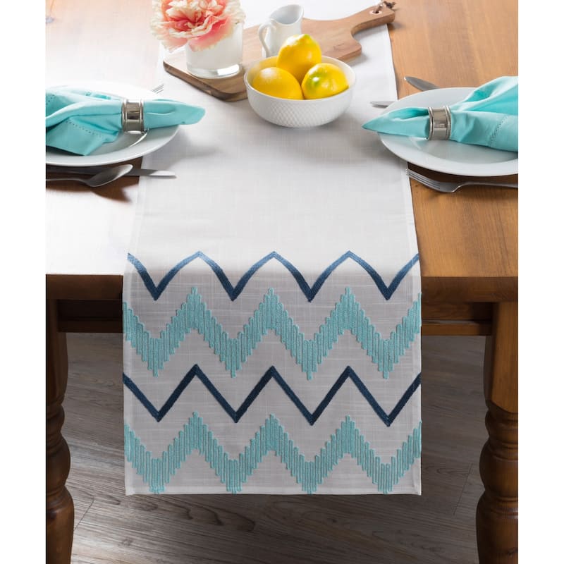 DII Embroidered Table Runner