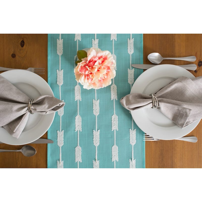 DII Embroidered Table Runner