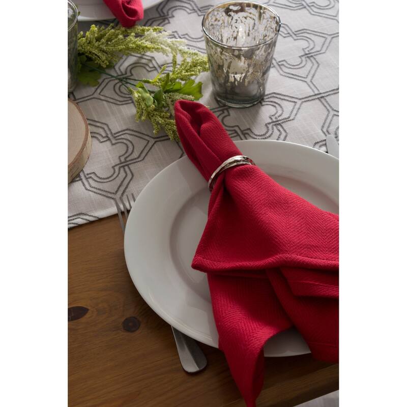 DII Embroidered Table Runner