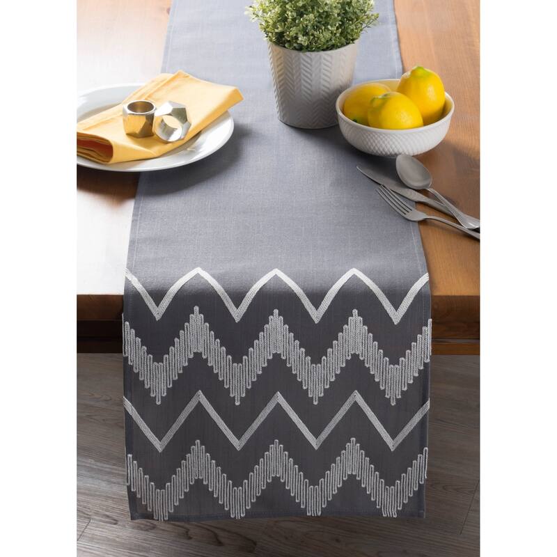 DII Embroidered Table Runner