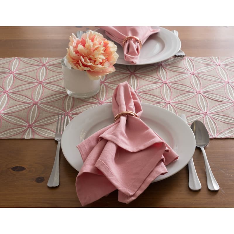 DII Embroidered Table Runner