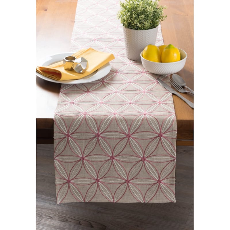DII Embroidered Table Runner