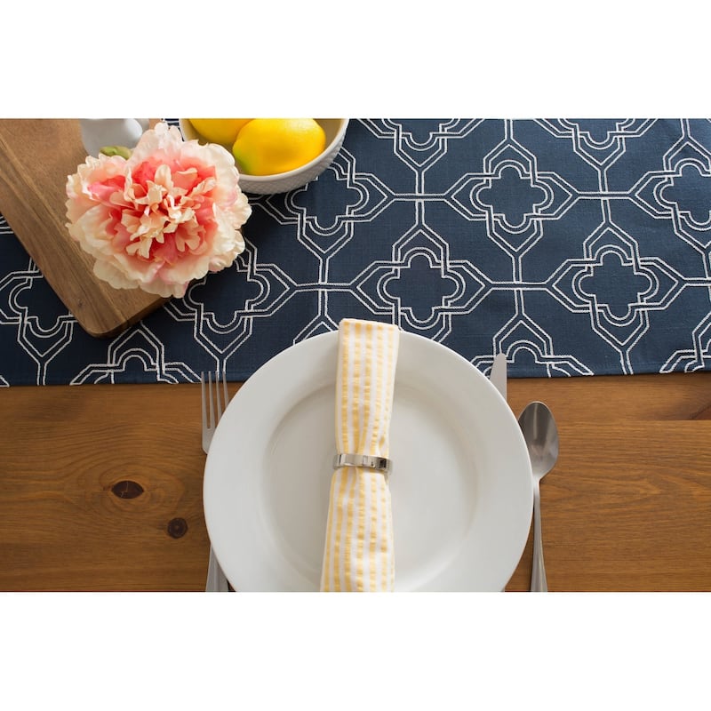 DII Embroidered Table Runner