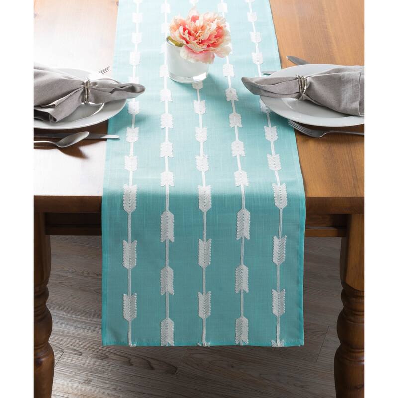 DII Embroidered Table Runner