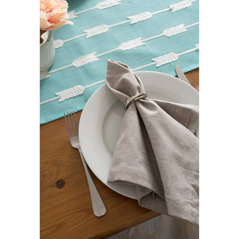 DII Embroidered Table Runner