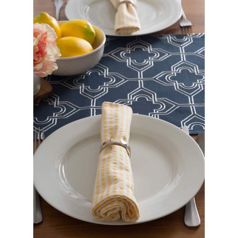 DII Embroidered Table Runner