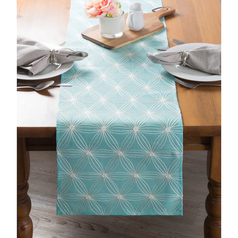 DII Embroidered Table Runner