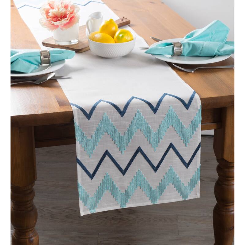 DII Embroidered Table Runner