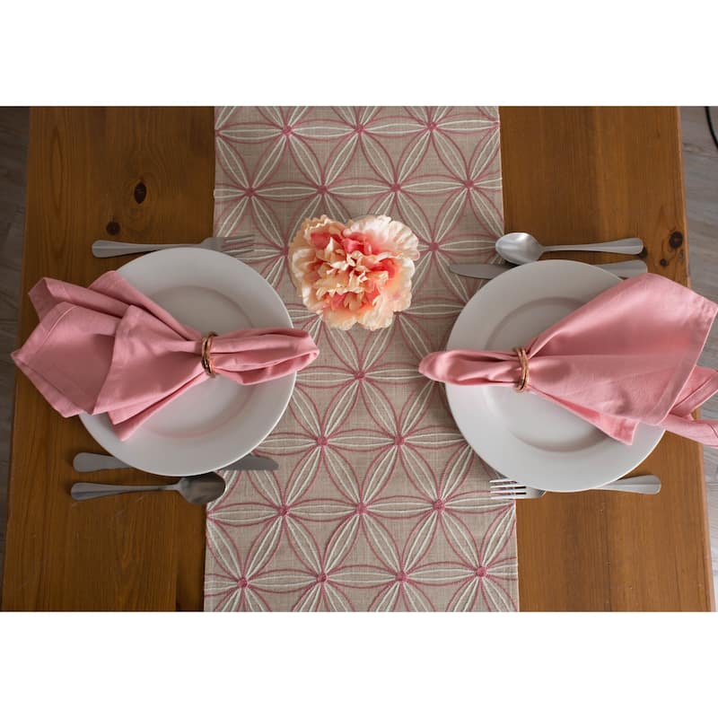 DII Embroidered Table Runner