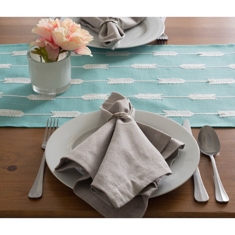 DII Embroidered Table Runner