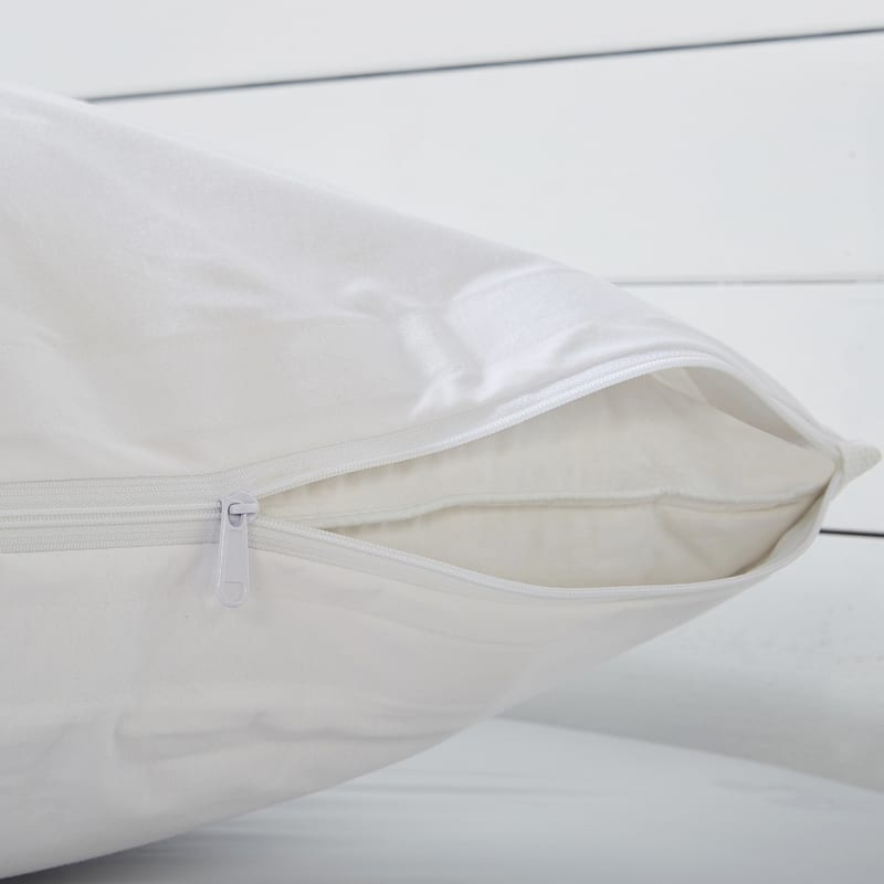 Fresh Ideas All-In-One Easy Care Pillow Protectors with Bed Bug Blocker 2-Pack, Standard/Queen