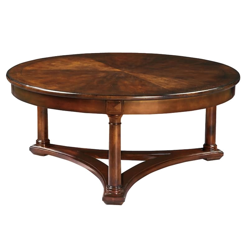 Round Solid Wood Coffee Table - European Legacy