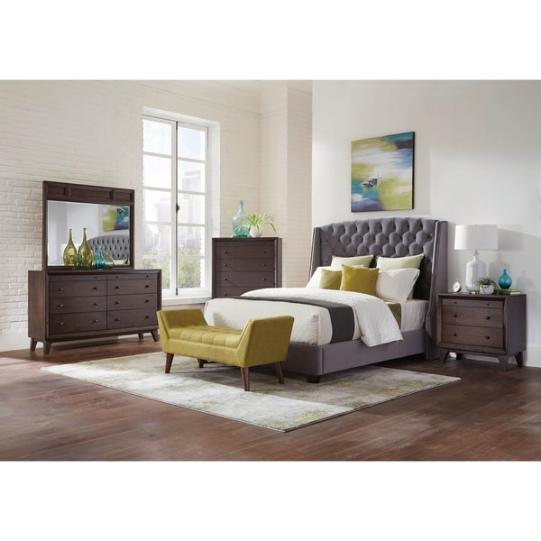 Braemar Cappuccino 3-piece Tufted Panel Bedroom Set with Dresser