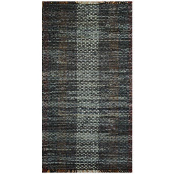 Handmade One-of-a-Kind Wool Kilim (India) - 2'5 x 4'6