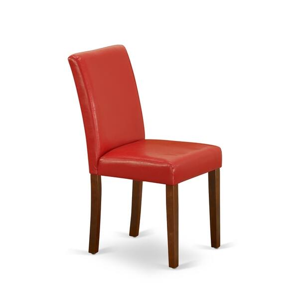 East West Furniture Abp3t72 Abbott Parson Chair With Mahogany Furniture Abp3t72 Abbott Parson Chair