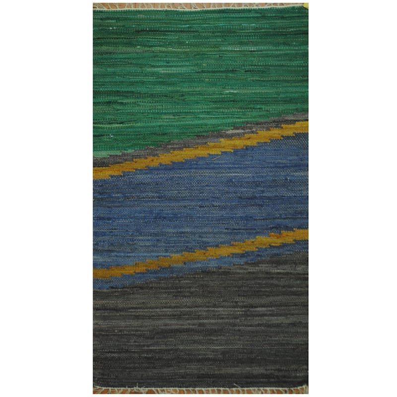 Handmade Wool Kilim (India) - 3' x 5'2