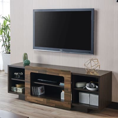 Fahri Transitional Natural 63-inch 6-Shelf TV Console by Carbon Loft