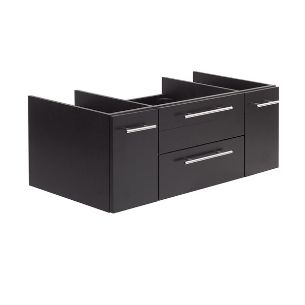 Fresca Lucera 42" Espresso Wall Hung Undermount Sink Modern Bathroom Cabinet