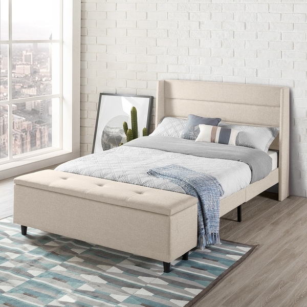 Shop Modern Upholstered Platform Beds with Headboard and ...