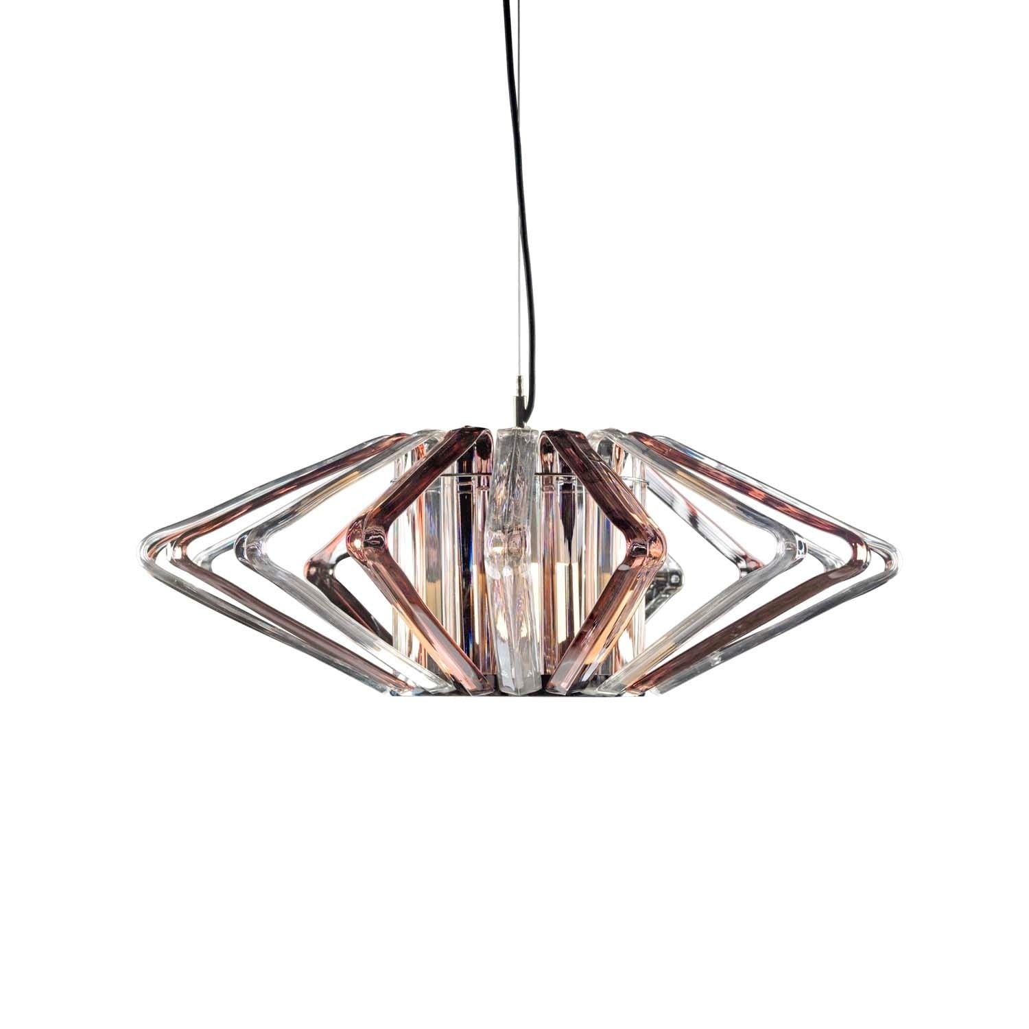 Justice Design Group Bohemia Columba 1-light Polished Chrome LED Chandelier, Clear and Smoke Shade - Chandeliers For Bedrooms by Overstock.com