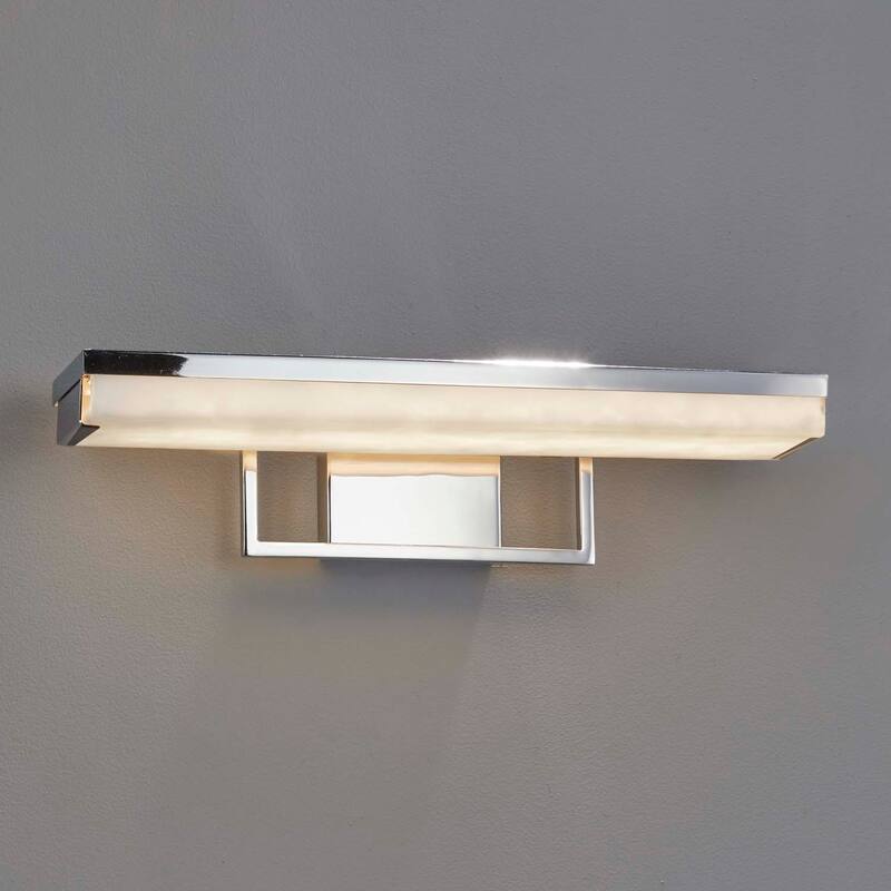 Copper Grove Eindhoven 20-inch Polished Chrome LED Linear Bath Light with Cloud Shade