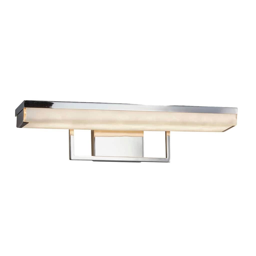Copper Grove Eindhoven 20-inch Polished Chrome LED Linear Bath Light with Cloud Shade