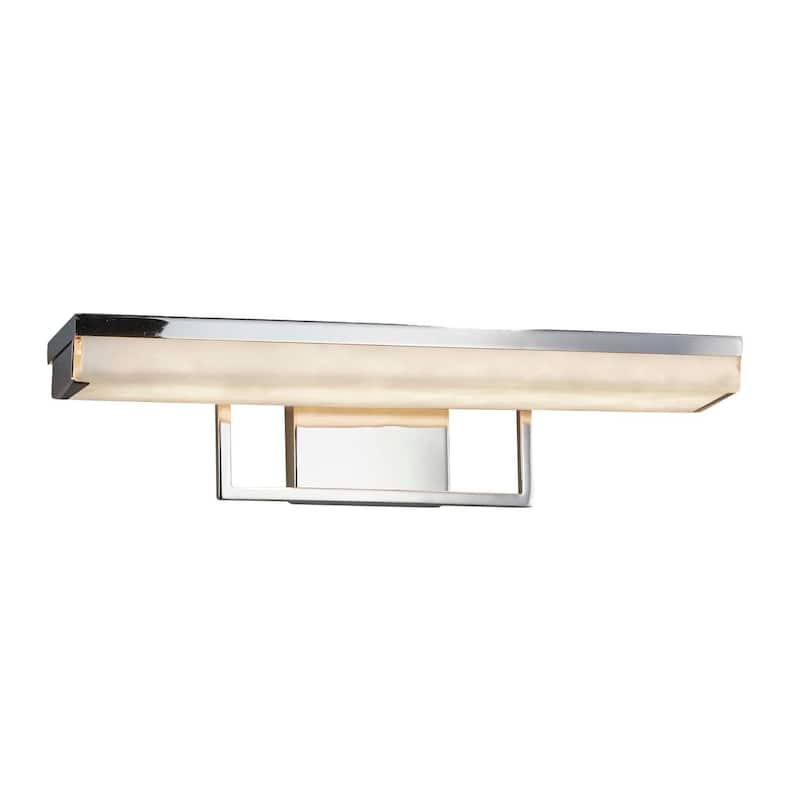 Copper Grove Eindhoven 20-inch Polished Chrome LED Linear Bath Light with Cloud Shade