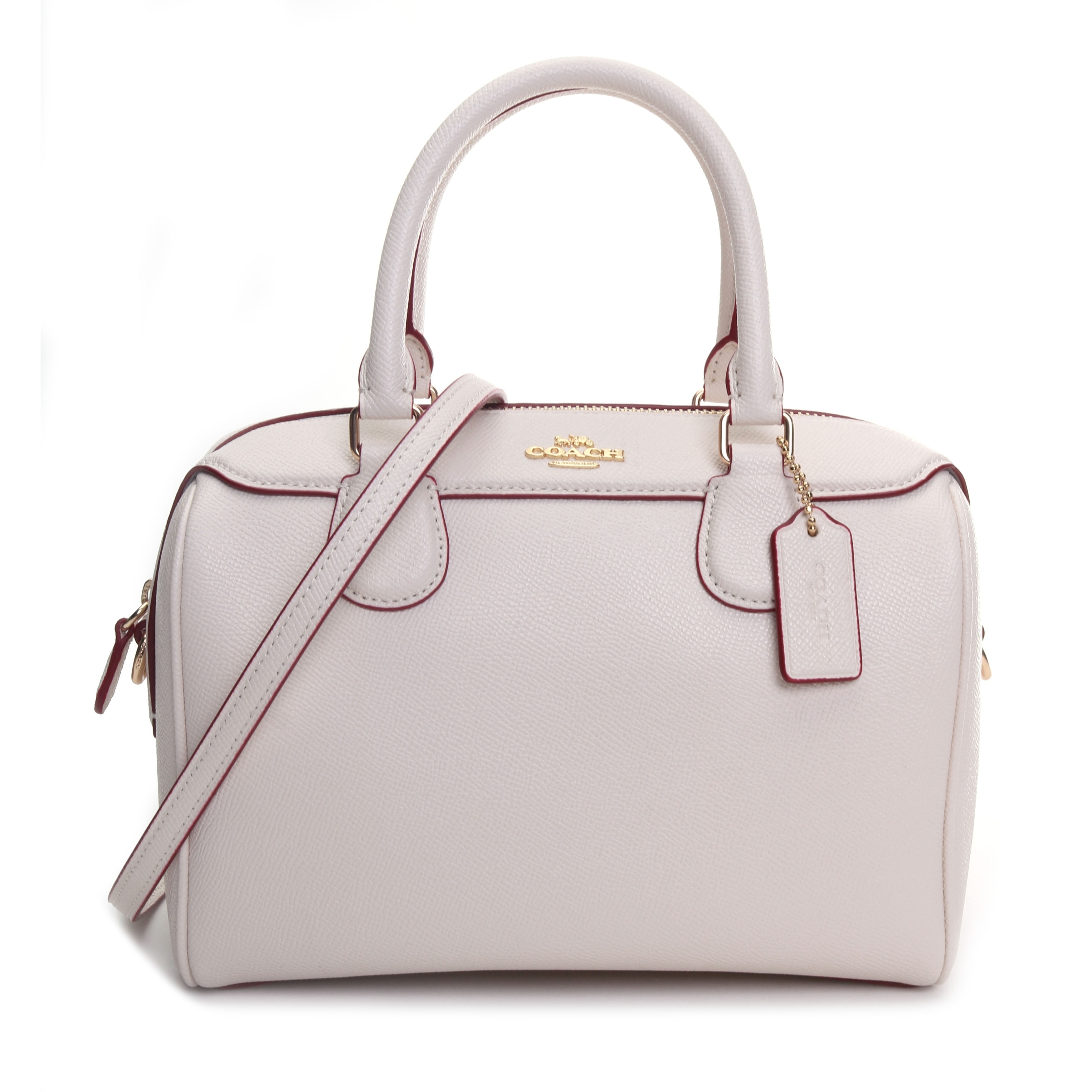 coach mini bennett satchel in crossgrain leather