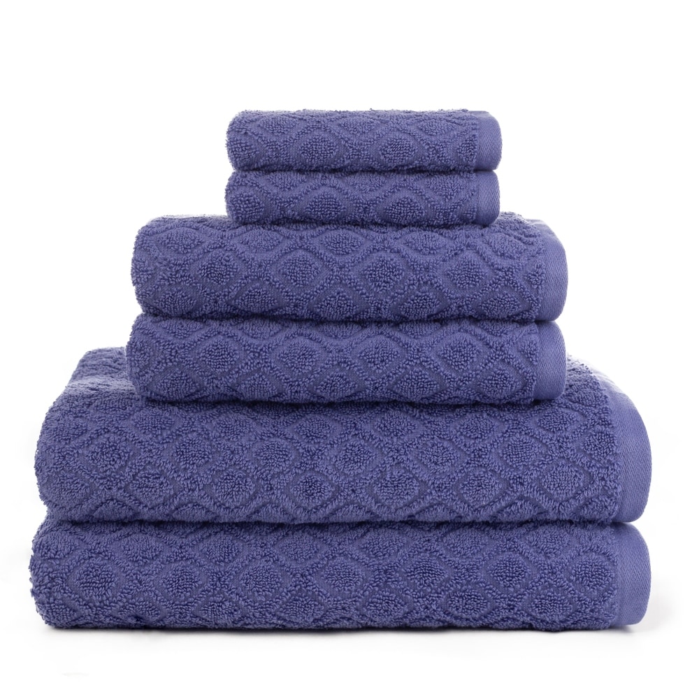 5-piece Craig bath towel set in stripped cotton terry Black & White |  Missoni