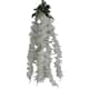 Artificial 5 Stem Wisteria Long Hanging Bush Flowers. - Abn5b006-wht 