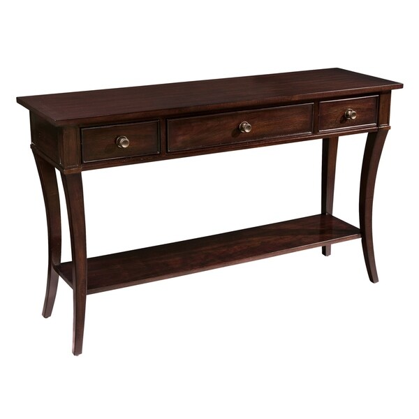 solid cherry wood console table