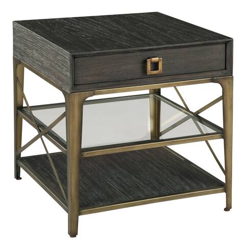 Rectangular Solid Wood End Table- Edgewater