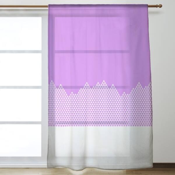 Shop Mountain Pattern Sheer Curtains 53 X 84 On Sale Free