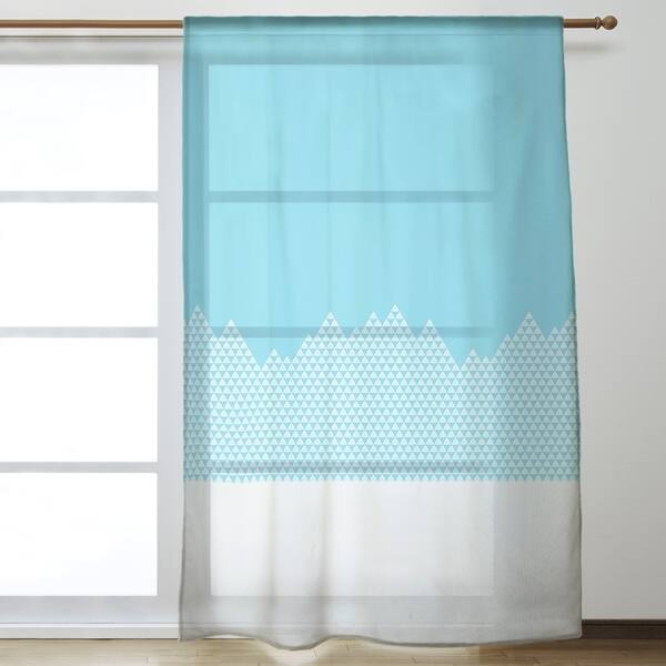 Shop Mountain Pattern Sheer Curtains 53 X 84 On Sale Free