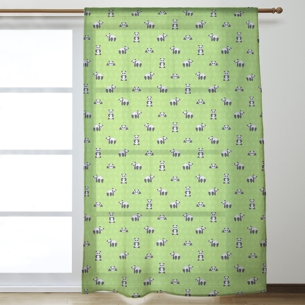 Panda Pattern Sheer Curtains - 53 x 84 - 53 x 84. Opens flyout.
