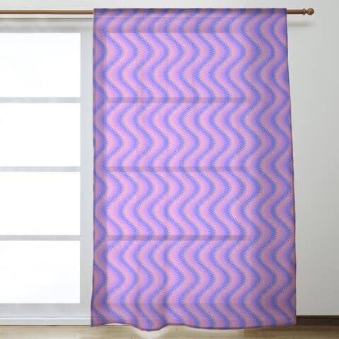 Wavy Stripes Sheer Curtains - 53 x 84 - 53 x 84