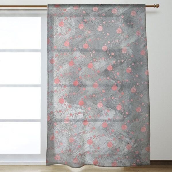 Monochrome Planets & Stars Sheer Curtains - 53 x 84 - 53 x 84. Opens flyout.