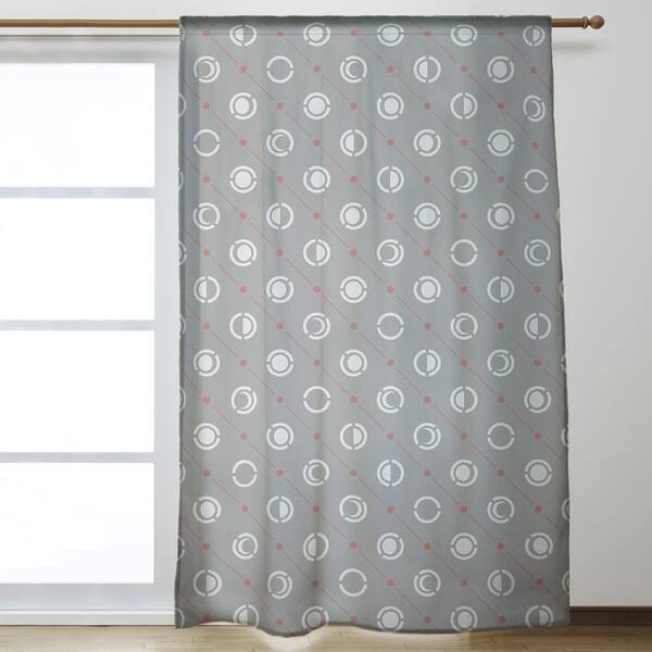 Shop Gray Color Accent Moon Phases Room Darkening Curtains
