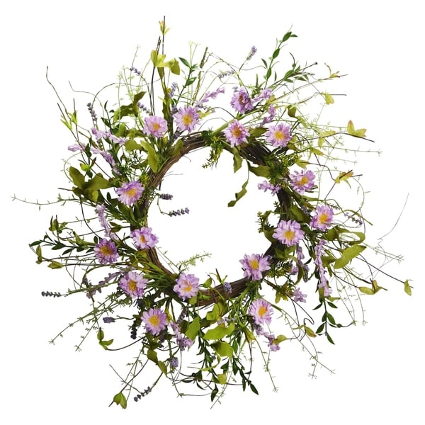 22" Lavender Wreath