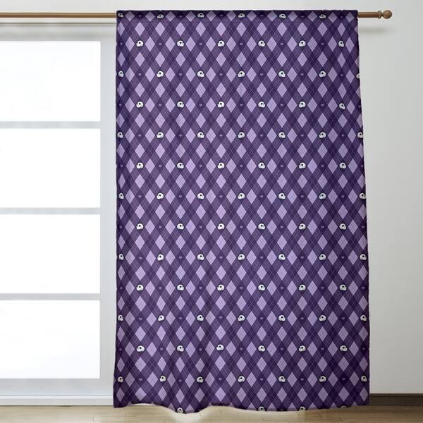 Shop Argyle Skulls Pattern Room Darkening Curtains 53 X 84 On