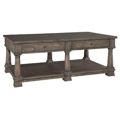 Rectangular Solid Wood Coffee Table - Lincoln Park