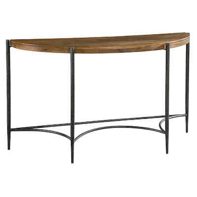 Solid Wood Demilune Accent Table - Hekman